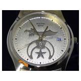BULOVA "SCHRINERS" WRISTWATCH, NIB