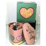 "I LOVE LUCY" WRISTWATCH IN HEART TIN W/BOX
