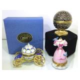 LIMOGES CINDERELLA TRINKET BOXES & TIMES SQUARE