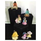 COLLECTION OF DEGRAZIA GOEBEL  VILLAGE FIGURINES