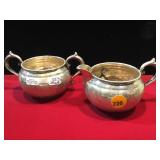 GORHAM STERLING CREAM & SUGAR