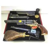 REPRO. BLACK POWDER REVOLVER W/ EXTRA BARRELS