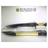 FANTASY SHORT SWORD W/ SHEATH, IS SHARP