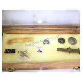 SHADOW BOX OF NAZI  ITEMS, INC. U552 GERMAN UBOAT