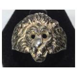 STERLING NAZI LION OFFICERS RING