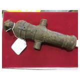 11" CANNON OF ENGLISH DESIGN, CAST IN BENIN,