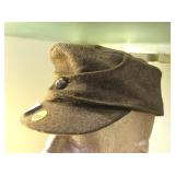 CIVIL WAR WOOL BROWN SOLDIERS CAP, POSSIBLY