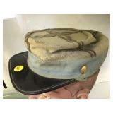 CONFEDERATE SOLDIERS HAT  W/ ORIGINAL BUTTONS