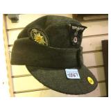 WWII GERMAN NAZI LUFTWAFFE WOOL CAP W/ PATCHES