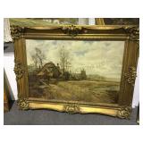 OIL/CANVAS, UNKNOWN ARTIST, C1900, COUNTRY SCENE
