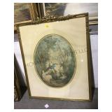 HAND-COLORED LITHOGRAPH ,C18TH CENTURY,