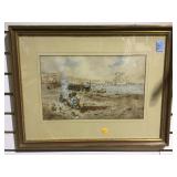 WATER-COLOR ON PAPER, BY M. LOPEZ, LATE 1800