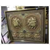 KALAGAS BURMESE BEADED & EMBROIDERED TAPESTRY