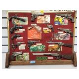 SALESMAN SAMPLE REDONDO DIECAST CAP GUNS & RIFLES