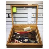 SHADOW BOX COLT POCKET PISTOL & BELT CONFEDERATE