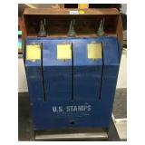 VINTAGE U.S. STAMP METAL DISPENSING MACHINE