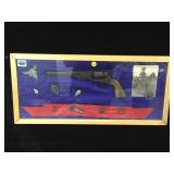 TEXAS RANGERS SHADOW BOX COLL. W/ REAL BLACK