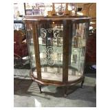 3 TIER CURIO CABINET MID-CENTURY MODERN