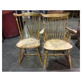 PAIR OF VINTAGE ETHAN ALLEN STYLE CHAIRS
