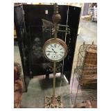 OUTDOOR WEATHER VANE  CLOCK & THERMOMETER