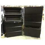 5 DRAWER BLACK FILE CABINET, 2 X $