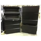 5 DRAWER BLACK FILE CABINET    2 X $