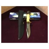 New eagle handled knife with sheath