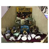 Large lot of Star Trek Christmas ornaments and