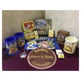 Camel lot incl. mirror, bar mat, cups and more