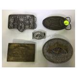 Lot of 4 alcohol belt buckles, Jack Daniels,