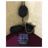 Lot of 4 vintage beaded bags