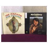 Pair of vinyl records Paul McCartney and Joe