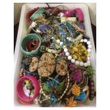 Large lot of costume jewelry