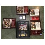 Lot of commemorative sports plaques incl. Barry