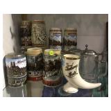 Lot of collectors Budweiser mugs and more local