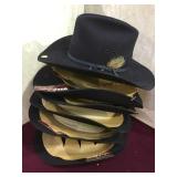 Lot of 6 new black Durashape hats local pickup