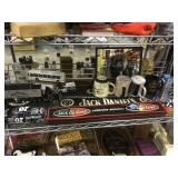 3rd shelf lot of assorted Jack Daniels bar items,