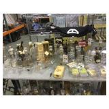 Table top large lot of Jack Daniels decanters and