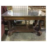 Vintage table with 2 drawers and wheels Local