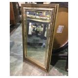 Gold gilt wall mirror approx. 2