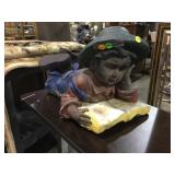 Concrete boy reading book statue  Local pickup