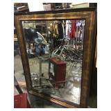 Large framed wall mirror approx. 4