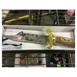 New hunting knife with deer design