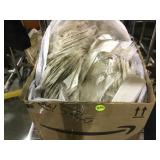 Lot of garnet gemstones with info cards