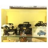 DIECAST POLICE CARS , TOW TRUCK W/ BOXES & MORE