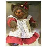 RAIKES COLLECTABLE BEAR SIGNED ON FOOT