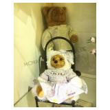 PAIR OF RAIKES BEARS, SIGNED ON FEET