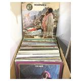 BOX OF VINYL ALBUMS, WOODSTOCK, PEARL & MORE