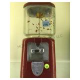 VINTAGE ACORN METAL & GLASS 1C VENDING MACHINE