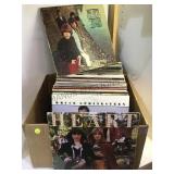 BOX OF VINYL ALBUMS , ROLLING STONES, HEART & MORE